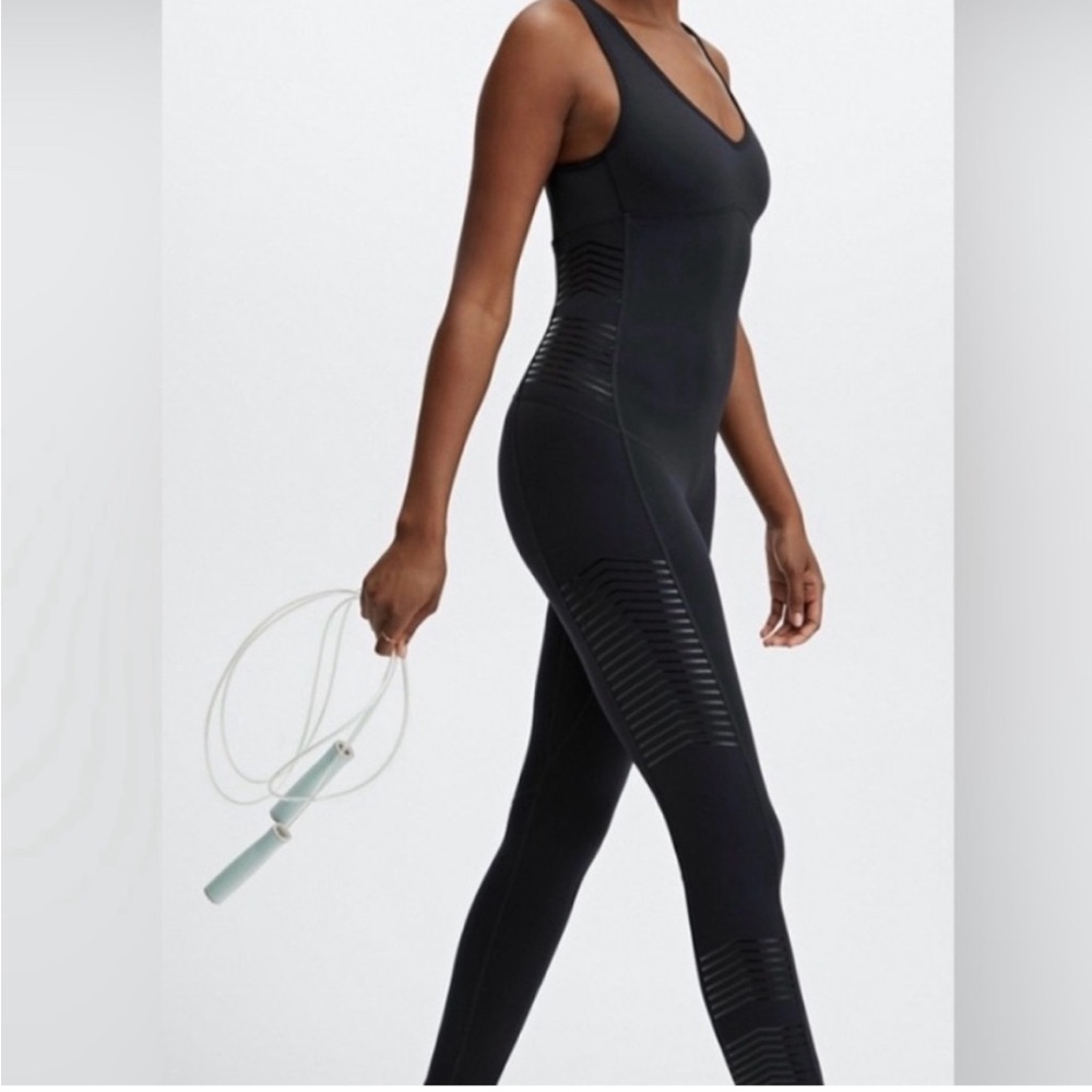 Fabletics Eloise Black Women's Jumpsuit Workout Athleisure Gym Fitness Medium